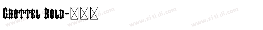Grottel Bold字体转换